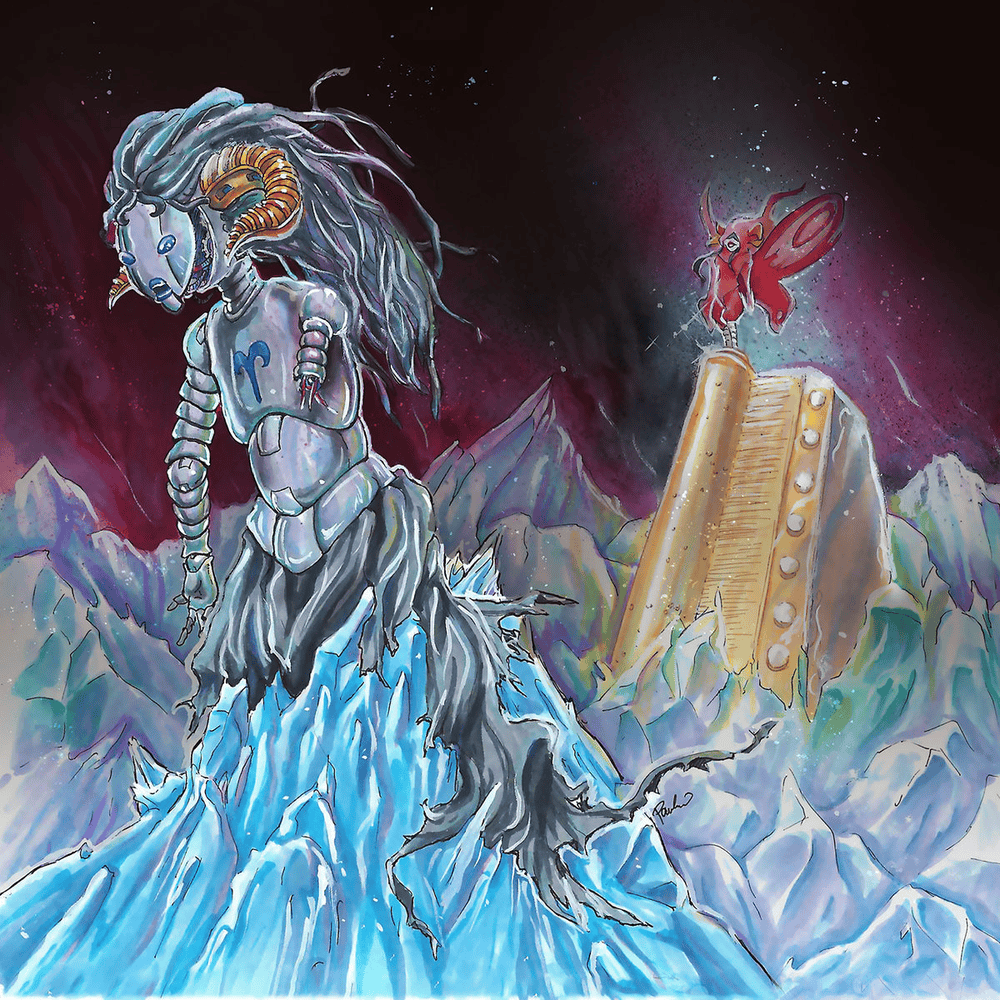 Album cover art for "Calming Quartz" by PoisonedElite
