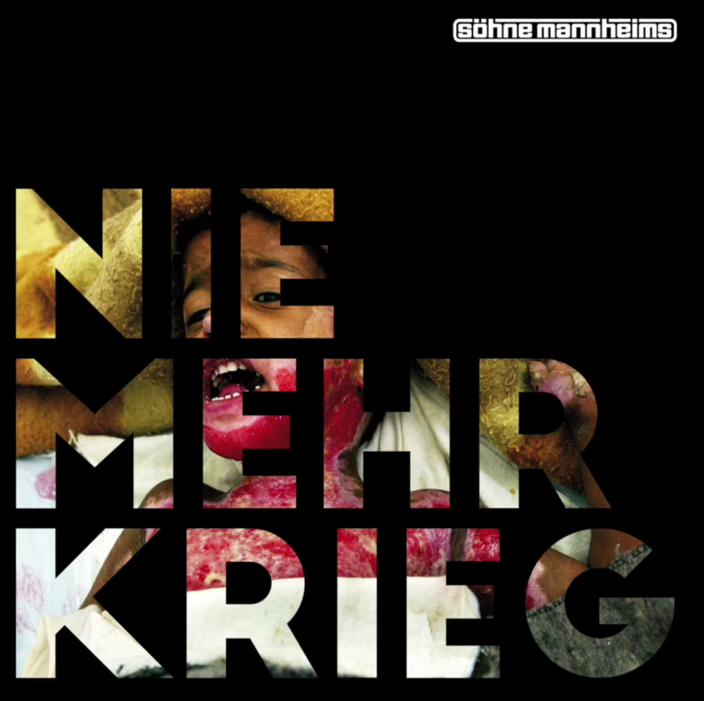 Album cover art for "Nie mehr Krieg" by Söhne Mannheims & Xavier Naidoo
