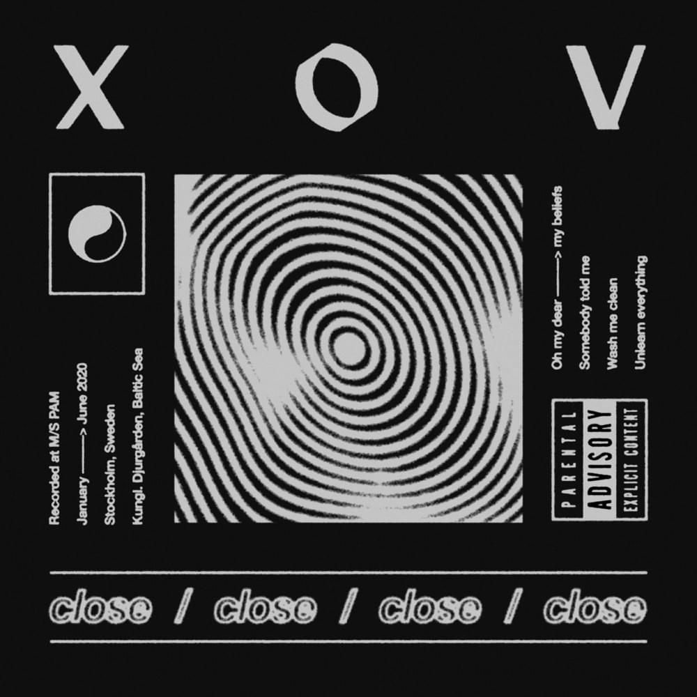 Album cover art for "Close" by XOV