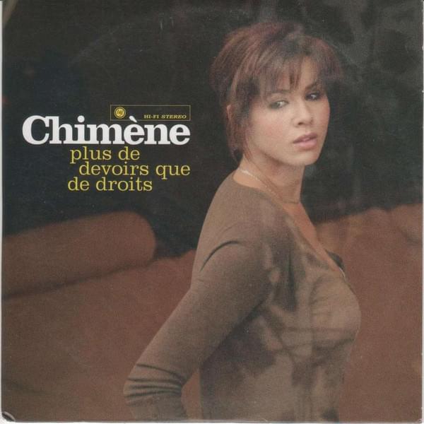 Album cover art for "Plus de devoirs que de droits" by Chimène Badi