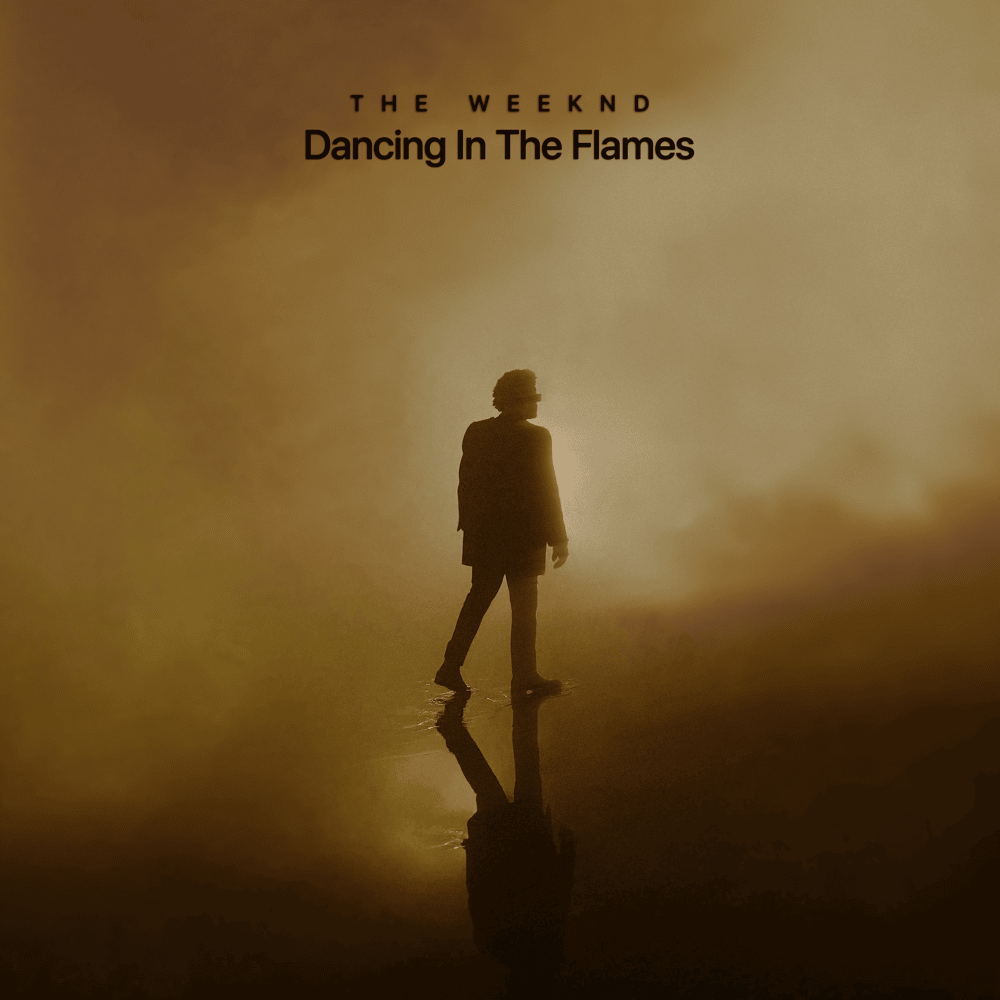 Album cover art for "Dancing In The Flames (Acoustic)" by The Weeknd