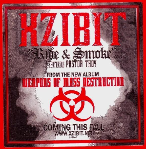 Album cover art for "Ride & Smoke" by Xzibit & Pastor Troy