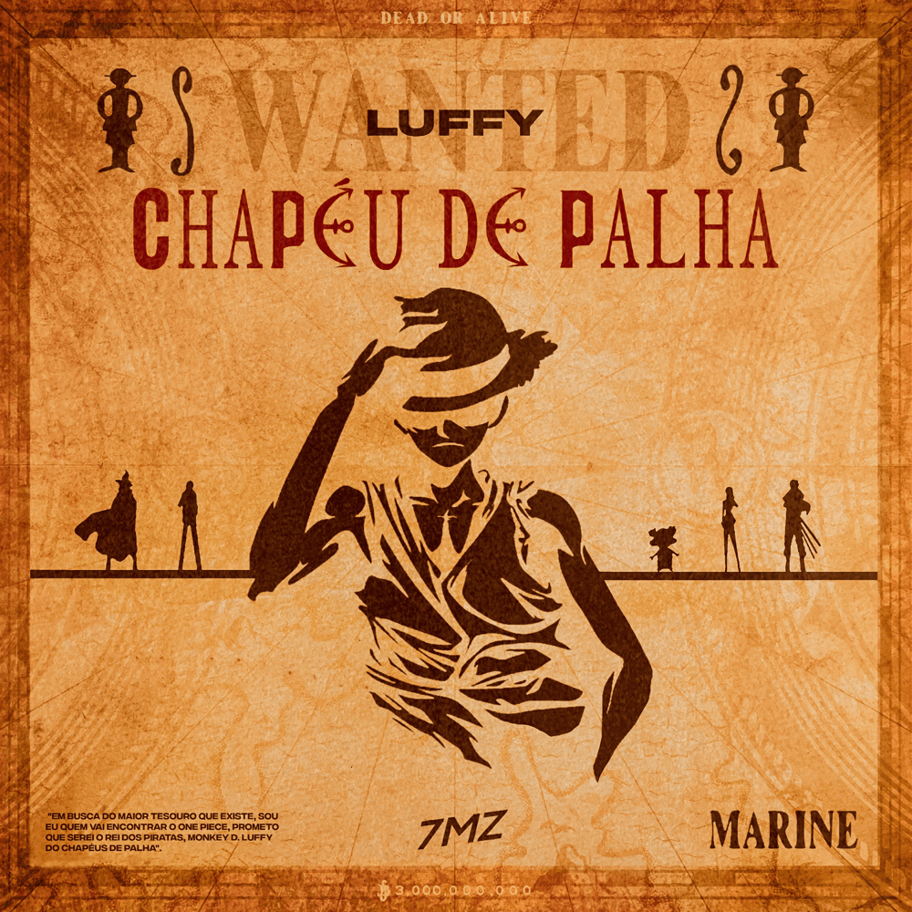 Album cover art for "Rap do Luffy: Chapéu de Palha (Nerd Hits)" by 7 Minutoz