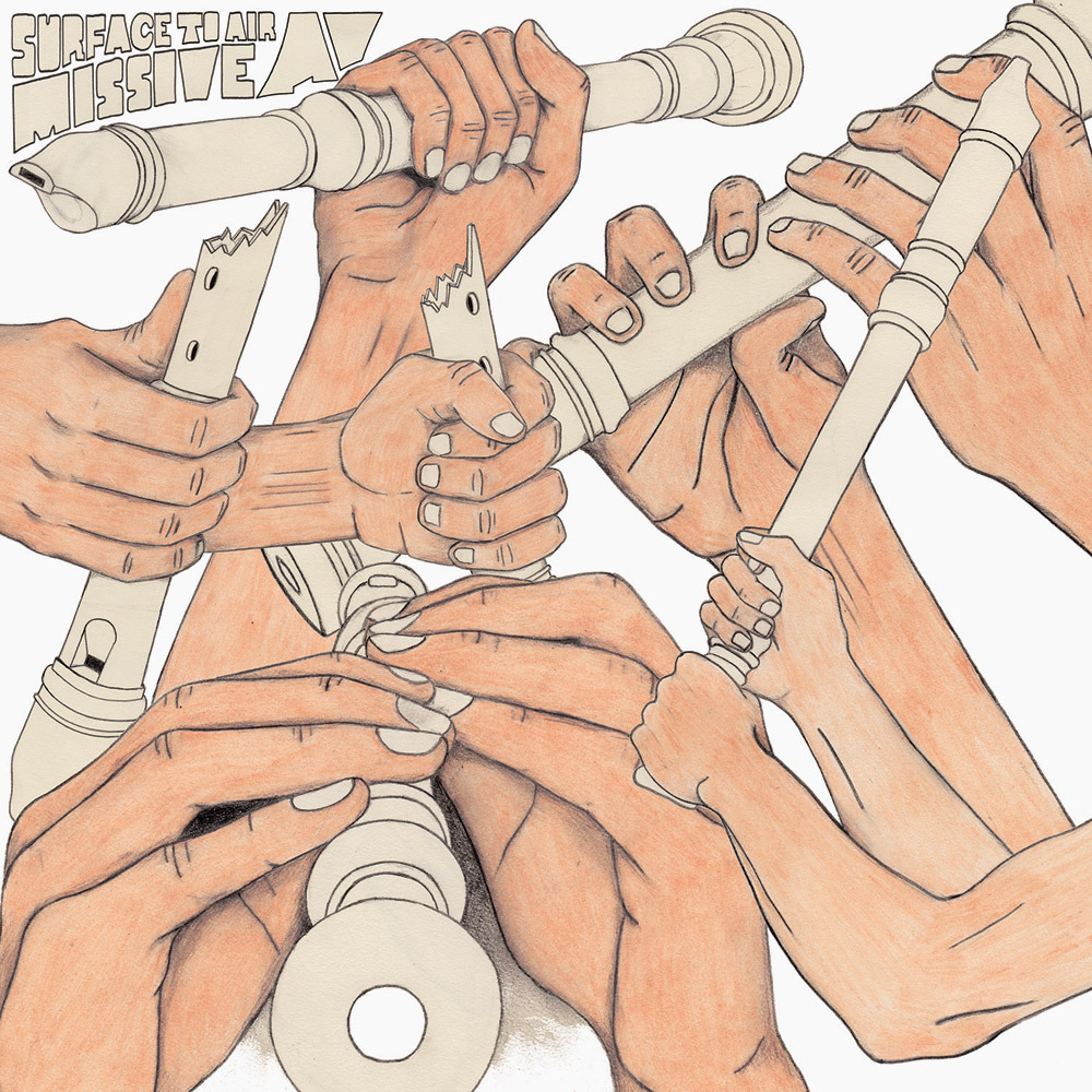 Album cover art for "Please No More" by Surface To Air Missive
