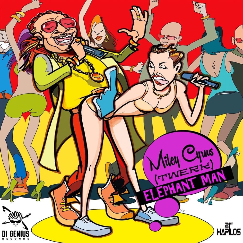 Album cover art for "Miley Cyrus (Twerk)" by Elephant Man