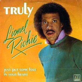Album cover art for "Truly" by Lionel Richie