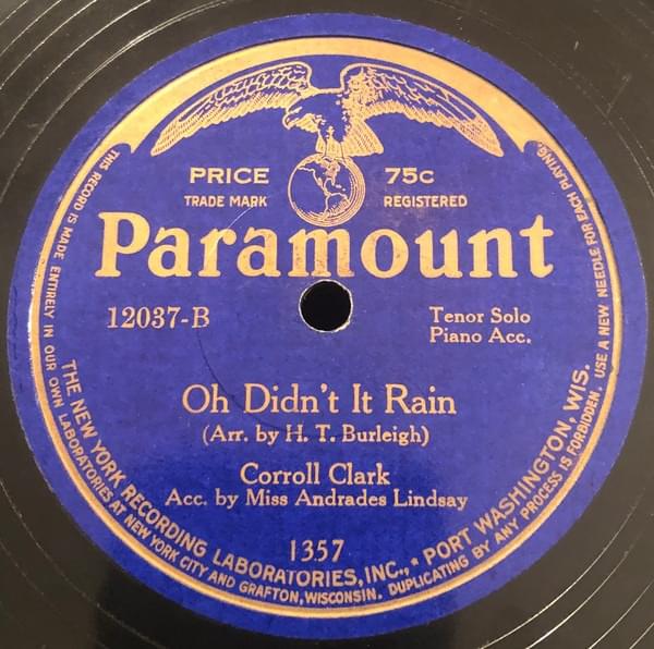 Oh Didn’t It Rain by Carroll C. Clark
