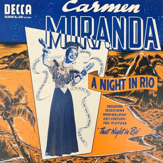 Album cover art for "I, yi, yi, yi, yi (I Like You Very Much)" by Carmen Miranda