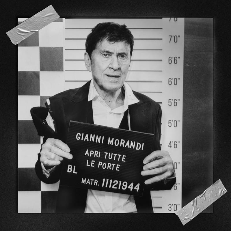 Album cover art for "Apri tutte le porte" by Gianni Morandi