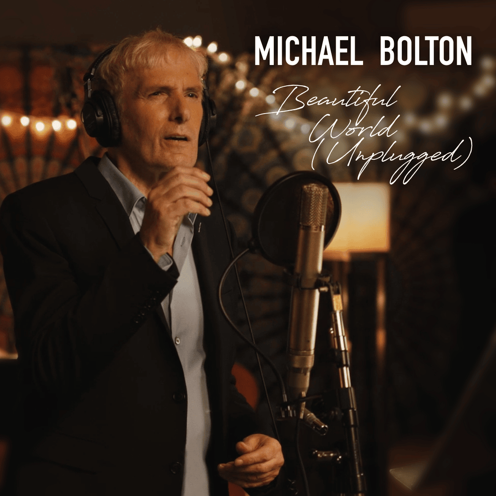 Album cover art for "Beautiful World (Unplugged Version)" by Michael Bolton