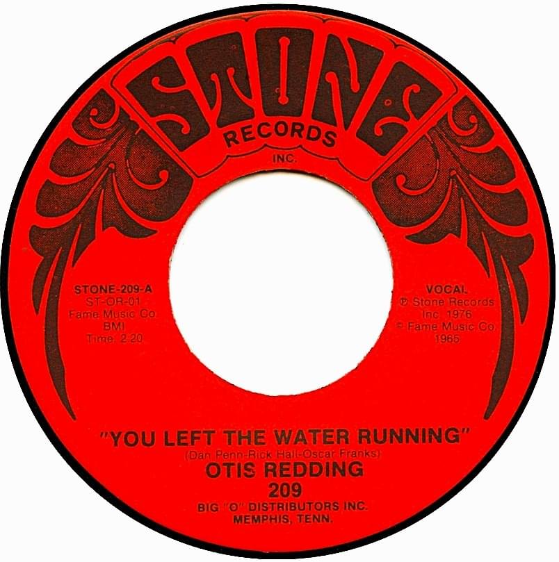 Album cover art for "You Left the Water Running" by Otis Redding