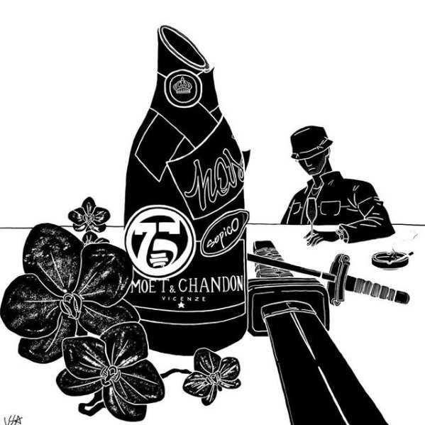 Album cover art for "Moët" by Hash24