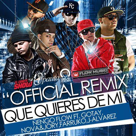Album cover art for "Que Quieres de Mí (Remix)" by Gotay “El Autentiko” & J Álvarez & Farruko & Ñengo Flow & Nova & Jory