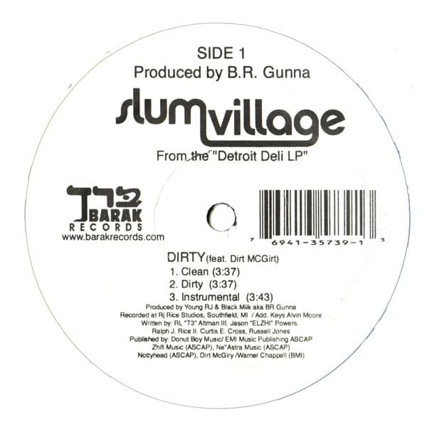 Album cover art for "Dirty" by Slum Village