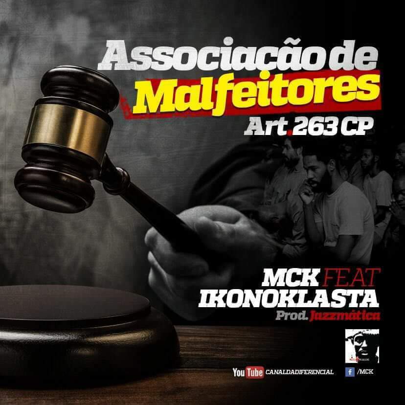 Album cover art for "Associação de Malfeitores" by MCK & Ikonoklasta