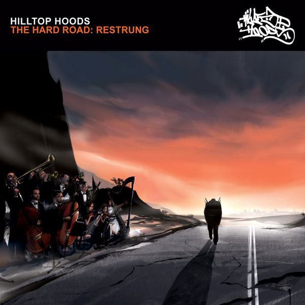 Album cover art for "Clown Prince Restrung" by Hilltop Hoods