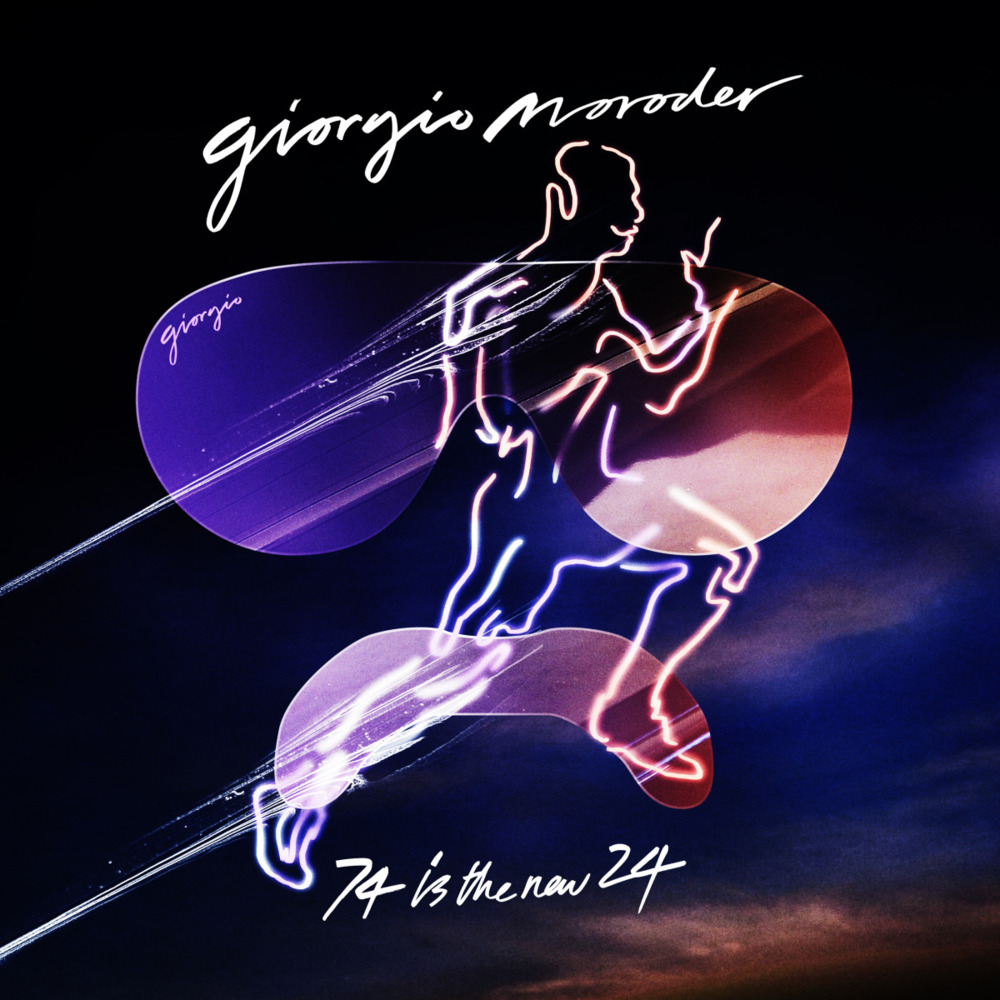 Album cover art for "74 Is the New 24" by Giorgio Moroder