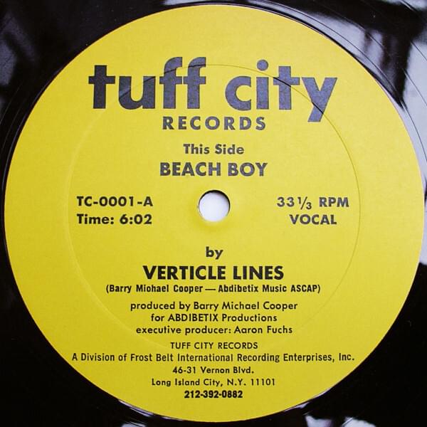 Album cover art for "Beach Boy" by Verticle Lines