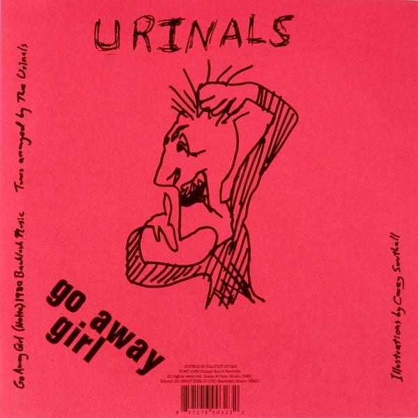 Album cover art for "Go Away Girl" by The Urinals