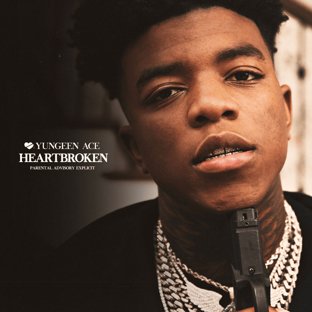 Album cover art for "Heartbroken" by Yungeen Ace