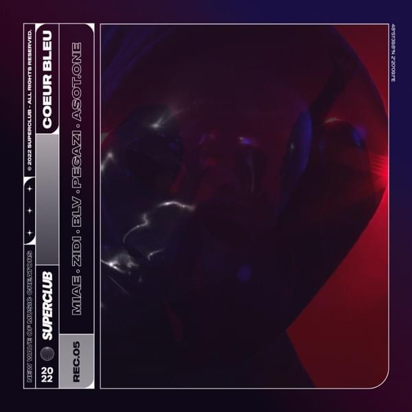 Album cover art for "Cœur Bleu" by Miae (FRA) & PEGAZI & Asot.One & ZIDI & BLV