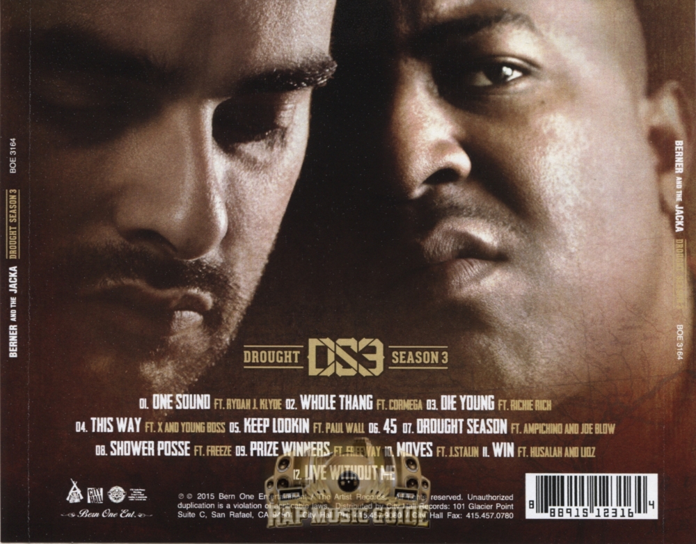Album cover art for "45" by Berner & The Jacka