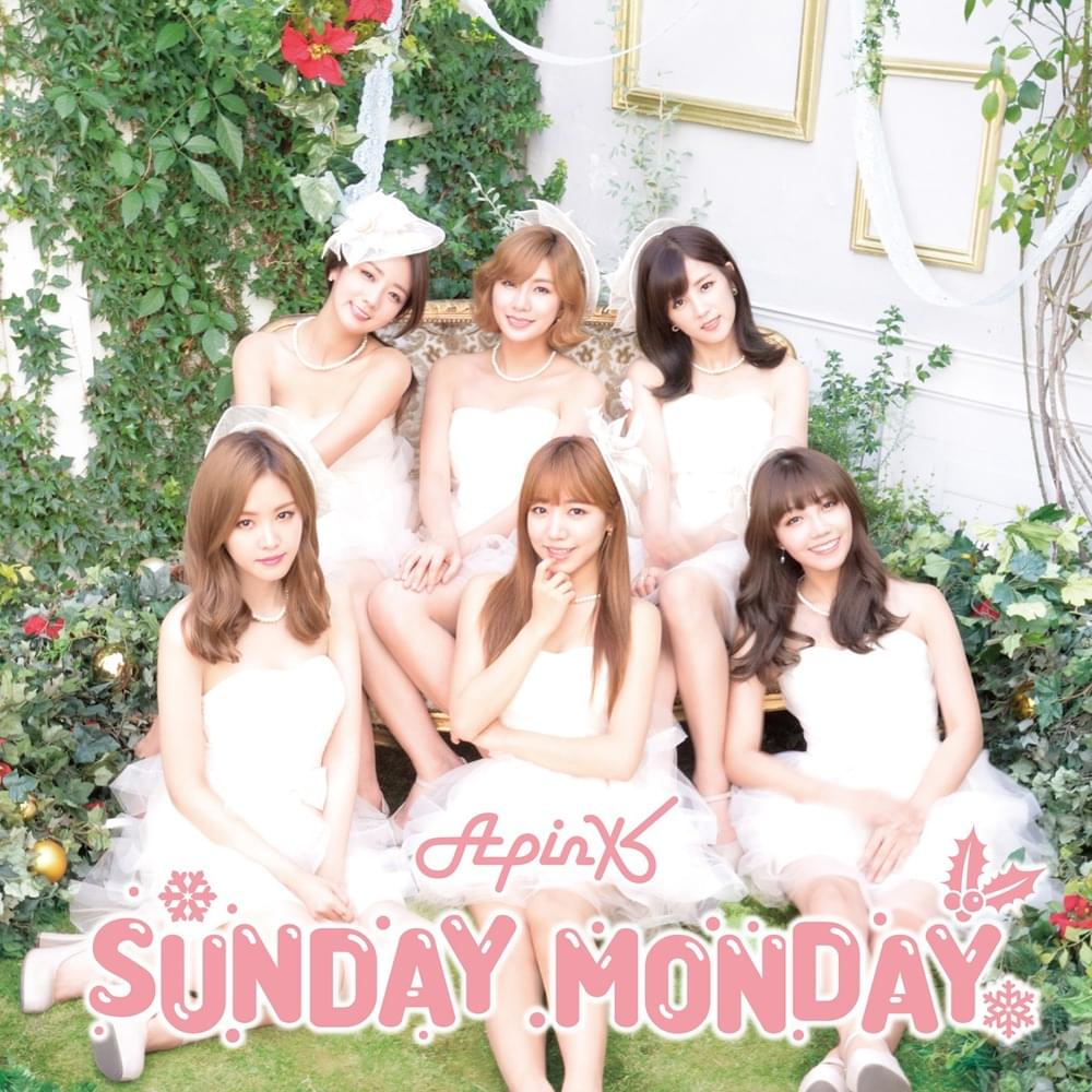 Album cover art for "SUNDAY MONDAY (Japanese Version)" by Apink (에이핑크)