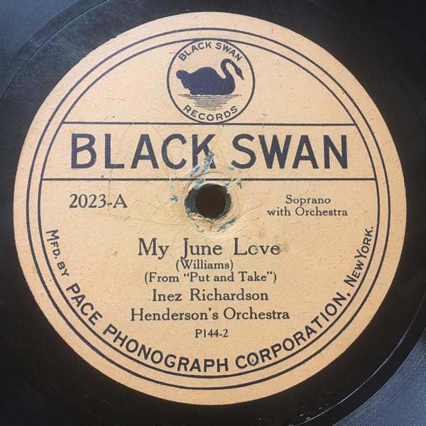 Album cover art for "My June Love" by Inez Richardson