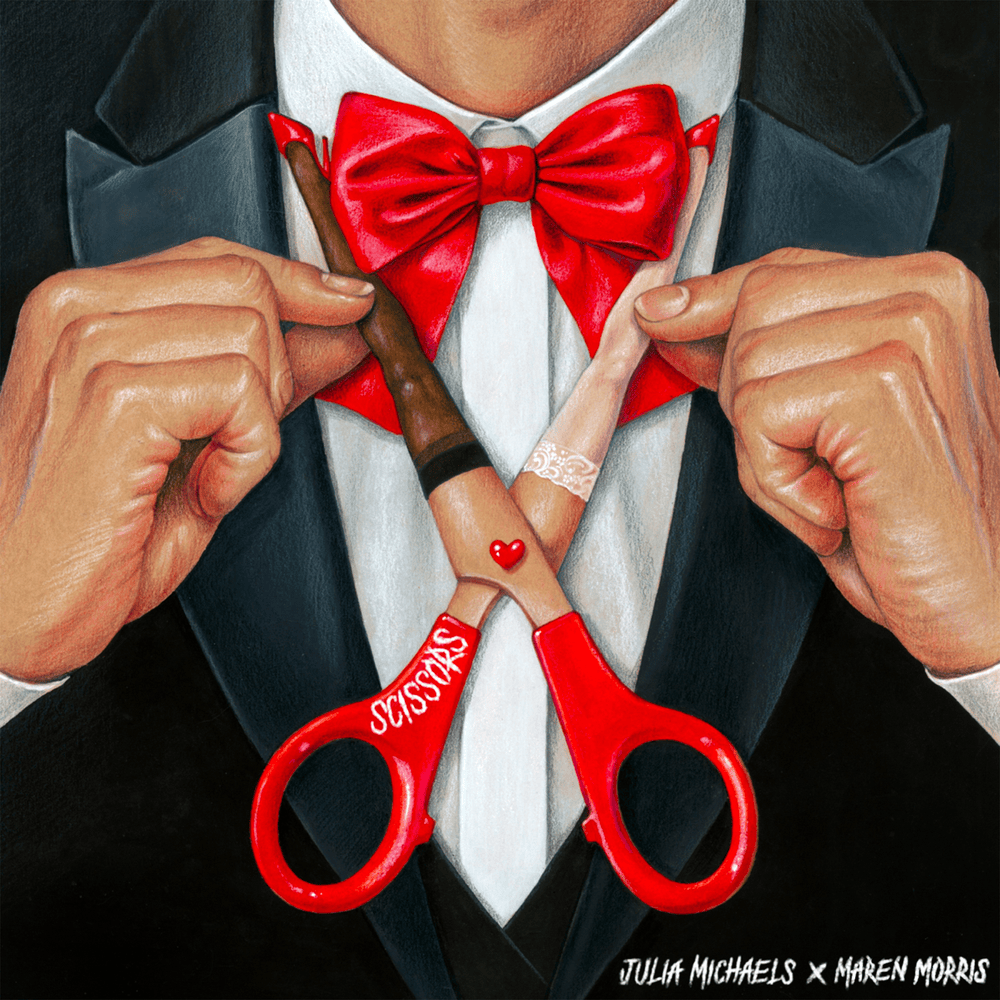 Album cover art for "Scissors" by Julia Michaels