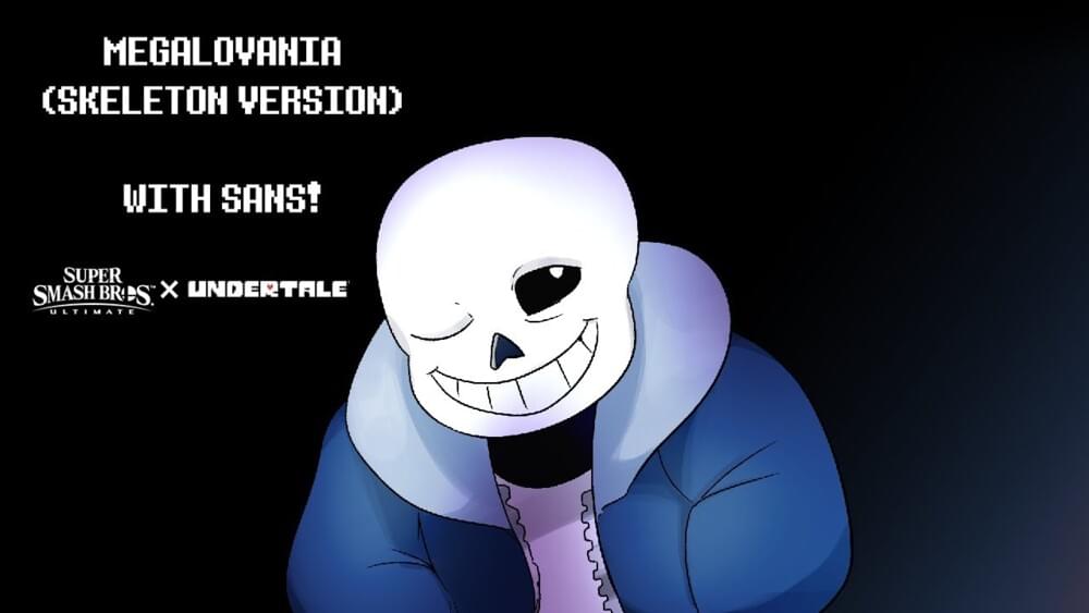 Album cover art for "MEGALOVANIA (Skeleton Version) WITH SANS! - Super Smash Bros. Ultimate/Undertale Cover" by Juno Songs