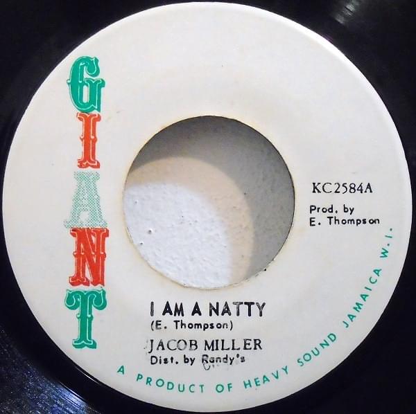 Album cover art for "I Am A Natty" by Jacob Miller