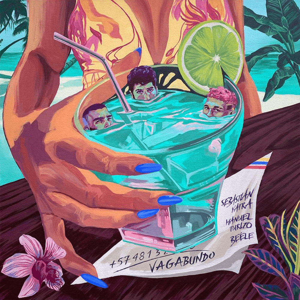 Album cover art for "VAGABUNDO" by Sebastián Yatra