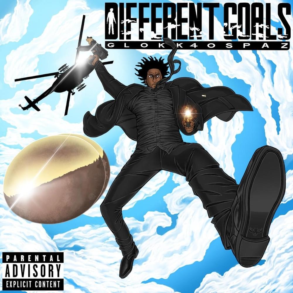 Album cover art for "Different Goals" by Glokk40Spaz