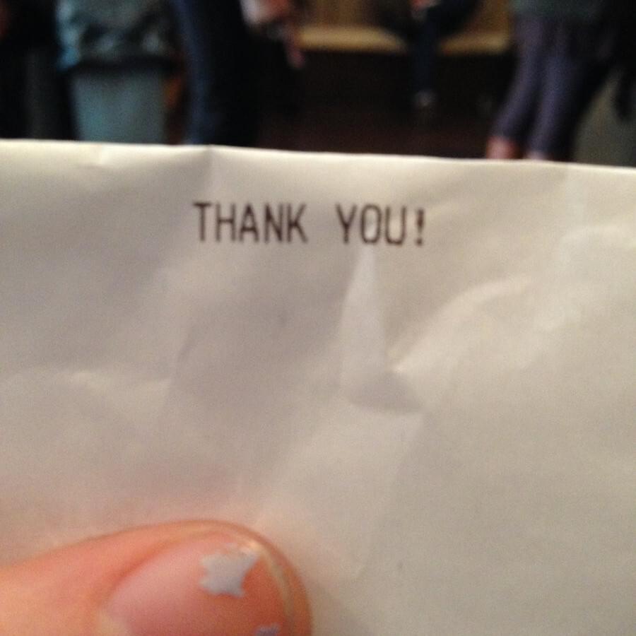 Cover image for ​thank you