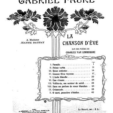 Eau vivante by Gabriel Fauré