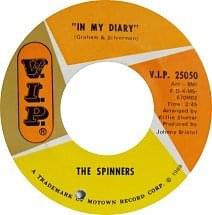 Album cover art for "In My Diary" by The Spinners