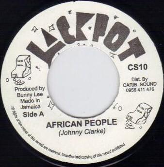 Album cover art for "African People" by Johnny Clarke