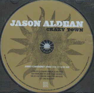 Album cover art for "Crazy Town" by Jason Aldean