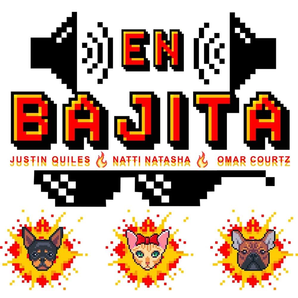 Album cover art for "En Bajita" by NATTI NATASHA