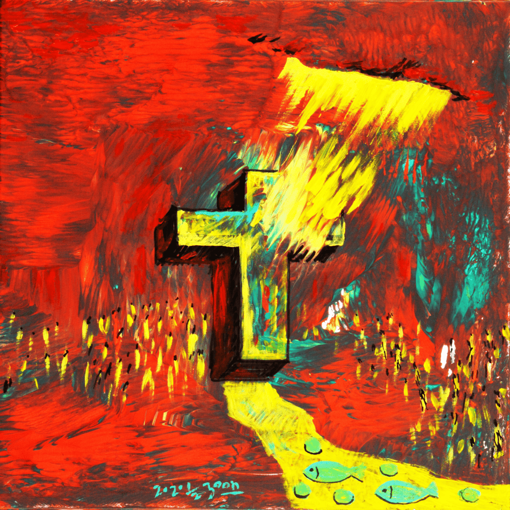 Album cover art for "부활절 (RESURRECTION)" by B-Free (비프리) & Munchman (먼치맨)