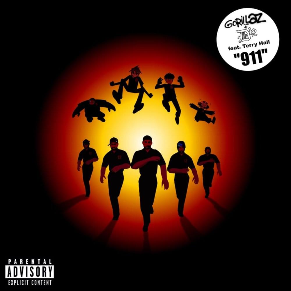 Album cover art for "911" by Gorillaz & Terry Hall