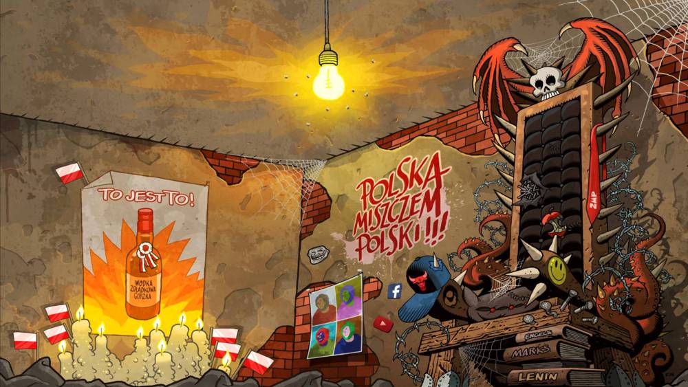 Album cover art for "Diabeł zwiał z uwięzi" by Pięć Dwa