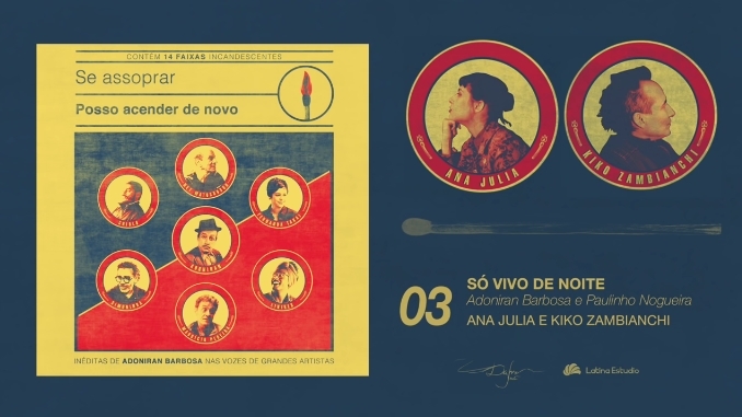 Album cover art for "Só Vivo de Noite" by Ana Julia