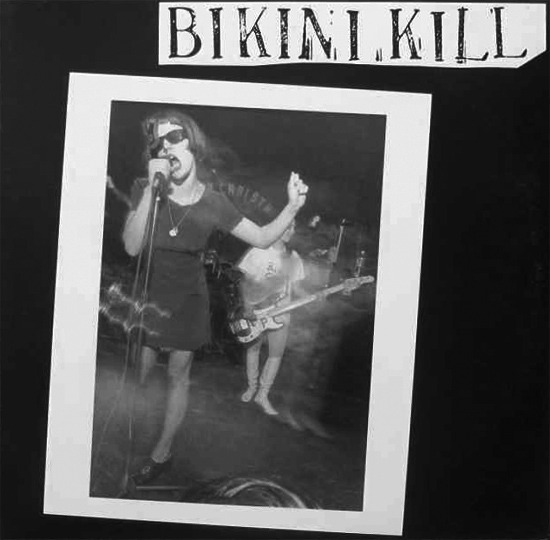 Album cover art for "Suck My Left One" by Bikini Kill
