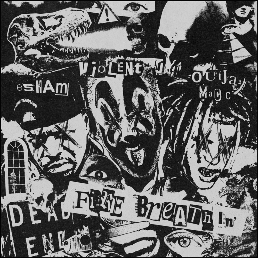 Album cover art for "Fire Breathin’" by Violent J