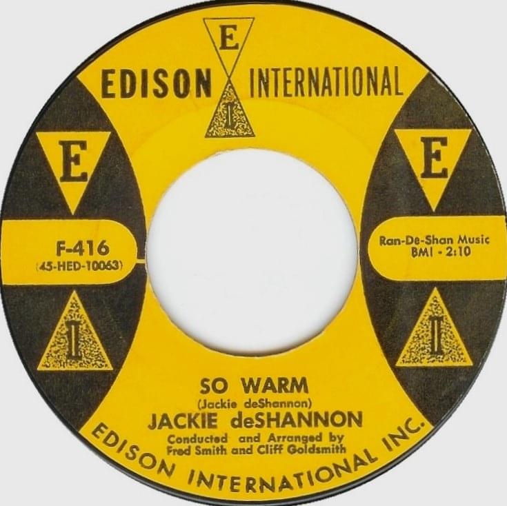 Album cover art for "So Warm" by Jackie DeShannon