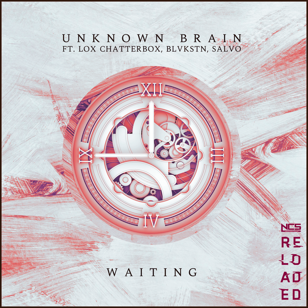 Album cover art for "Waiting" by Unknown Brain & Lox Chatterbox & Blvkstn & Salvo