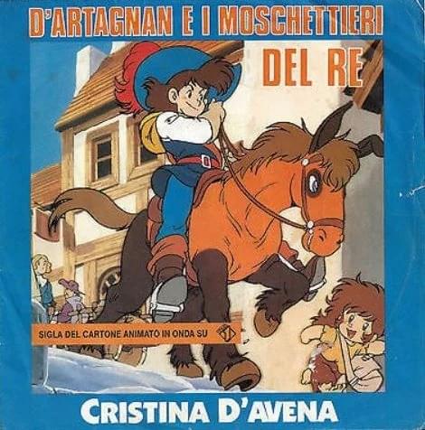 Album cover art for "D’Artagnan e i moschettieri del re" by Cristina D’Avena