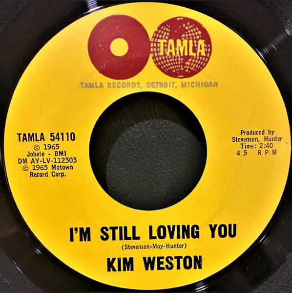 Album cover art for "I’m Still Loving You" by Kim Weston