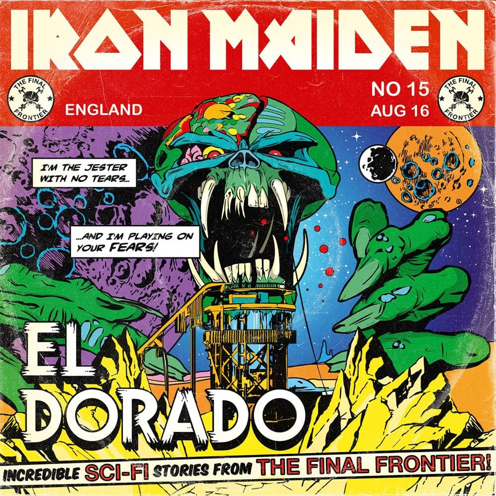 Album cover art for "El Dorado" by Iron Maiden